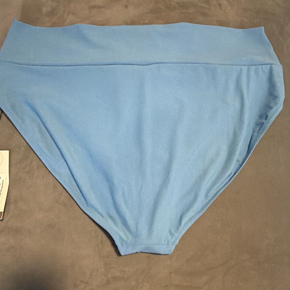 Calia Blue Solid High Rise Swimsuit Bottoms XXL - Picture 3 of 3